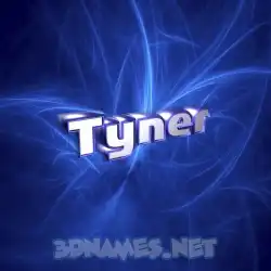 tyner in Plasma style - 3D name wallpaper