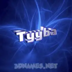 tyyba in Plasma style - 3D name wallpaper