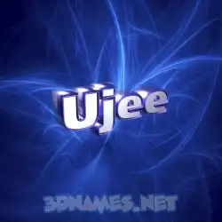 ujee in Plasma style - 3D name wallpaper