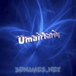 umairtariq in Plasma style - 3D name wallpaper