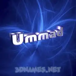 ummad in Plasma style - 3D name wallpaper