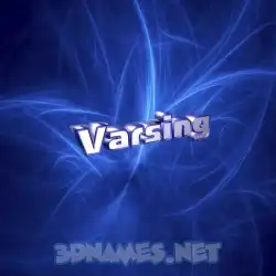 varsing in Plasma style - 3D name wallpaper