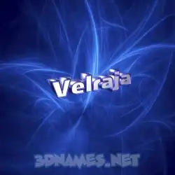 velraja in Plasma style - 3D name wallpaper