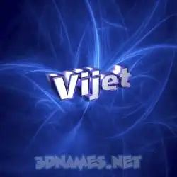 vijet in Plasma style - 3D name wallpaper