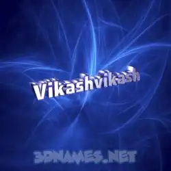 vikashvikash in Plasma style - 3D name wallpaper