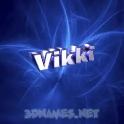 vikki in Plasma style - 3D name wallpaper