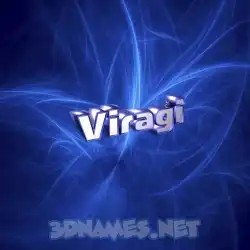 viragi in Plasma style - 3D name wallpaper