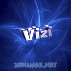 vizi in Plasma style - 3D name wallpaper