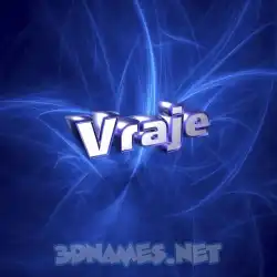 vraje in Plasma style - 3D name wallpaper