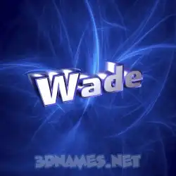 wade in Plasma style - 3D name wallpaper