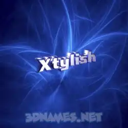 xtylish in Plasma style - 3D name wallpaper