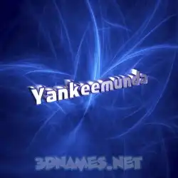 yankeemunda in Plasma style - 3D name wallpaper