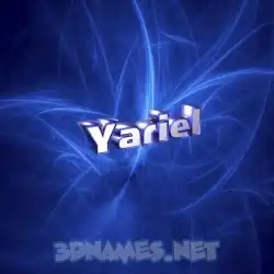 yariel in Plasma style - 3D name wallpaper