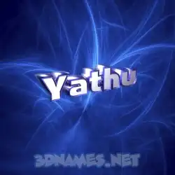 yathu in Plasma style - 3D name wallpaper
