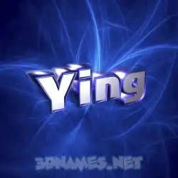 ying in Plasma style - 3D name wallpaper