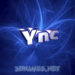 ync in Plasma style - 3D name wallpaper