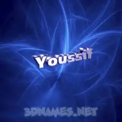 youssif in Plasma style - 3D name wallpaper