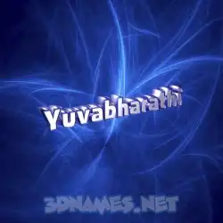 yuvabharathi in Plasma style - 3D name wallpaper
