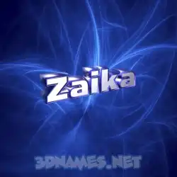 zaika in Plasma style - 3D name wallpaper