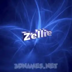 zellie in Plasma style - 3D name wallpaper
