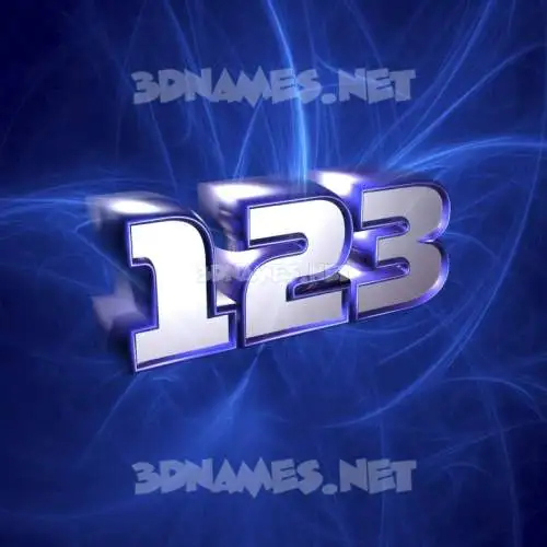 123 in Plasma style - 3D name wallpaper 123 in Plasma style - 3D name wallpaper