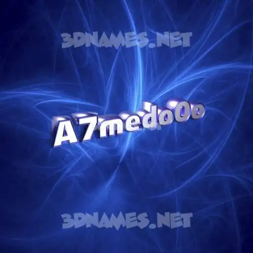 a7medo0o in Plasma style - 3D name wallpaper a7medo0o in Plasma style - 3D name wallpaper
