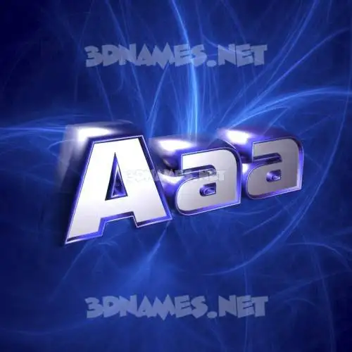 aaa in Plasma style - 3D name wallpaper