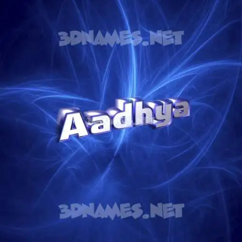 aadhya in Plasma style - 3D name wallpaper