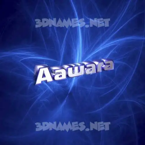 aawara in Plasma style - 3D name wallpaper