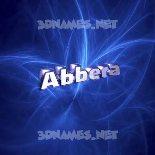 abbera in Plasma style - 3D name wallpaper
