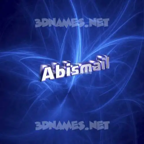 abismail in Plasma style - 3D name wallpaper