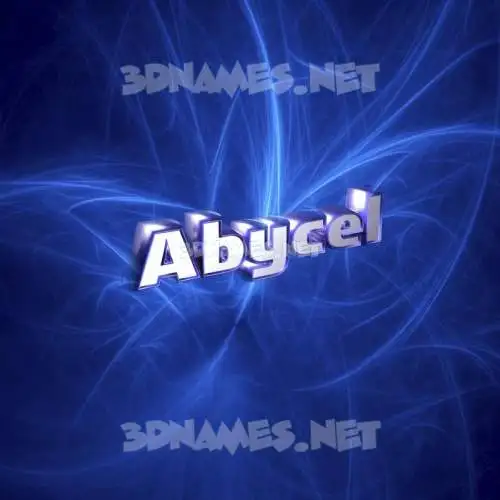abycel in Plasma style - 3D name wallpaper
