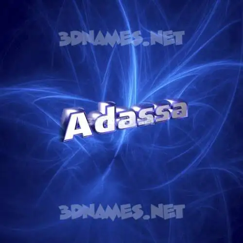 adassa in Plasma style - 3D name wallpaper