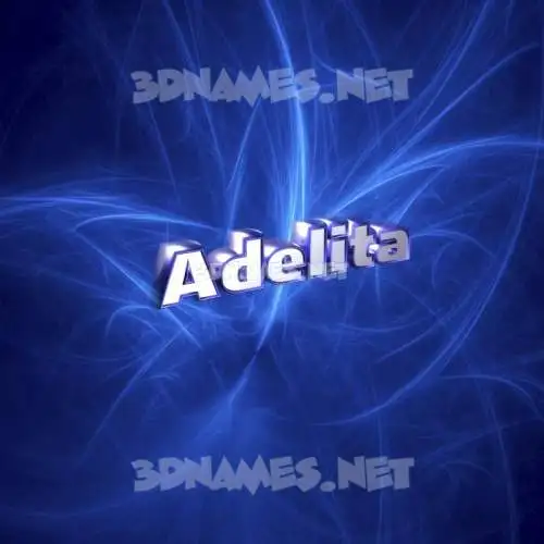 adelita in Plasma style - 3D name wallpaper