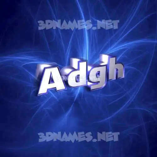 adgh in Plasma style - 3D name wallpaper