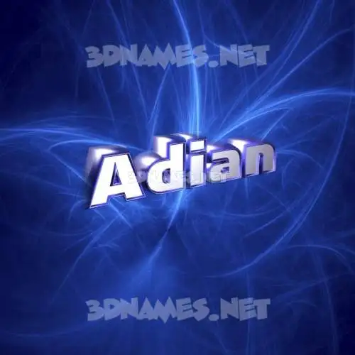 adian in Plasma style - 3D name wallpaper