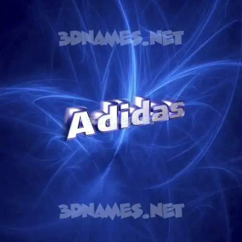 adidas in Plasma style - 3D name wallpaper