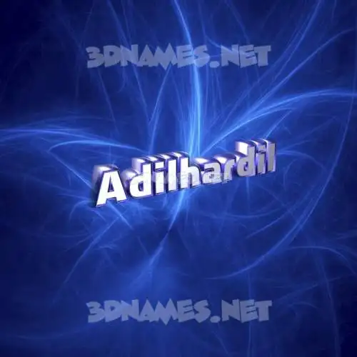 adilhardil in Plasma style - 3D name wallpaper
