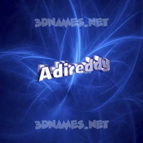 adireddy in Plasma style - 3D name wallpaper