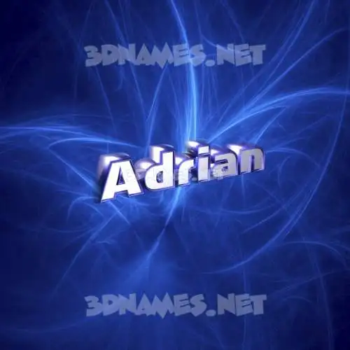 adrian in Plasma style - 3D name wallpaper
