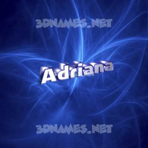 adriana in Plasma style - 3D name wallpaper