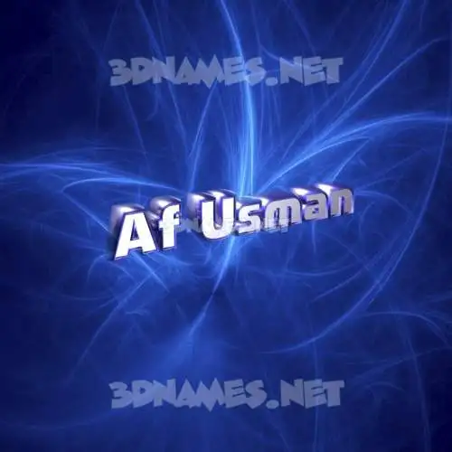af usman in Plasma style - 3D name wallpaper af usman in Plasma style - 3D name wallpaper