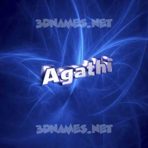 agathi in Plasma style - 3D name wallpaper