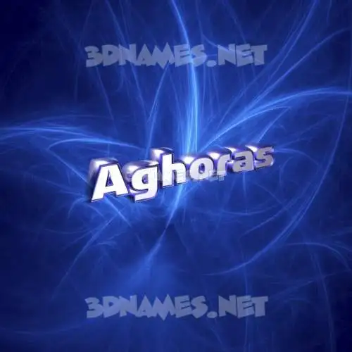 aghoras in Plasma style - 3D name wallpaper
