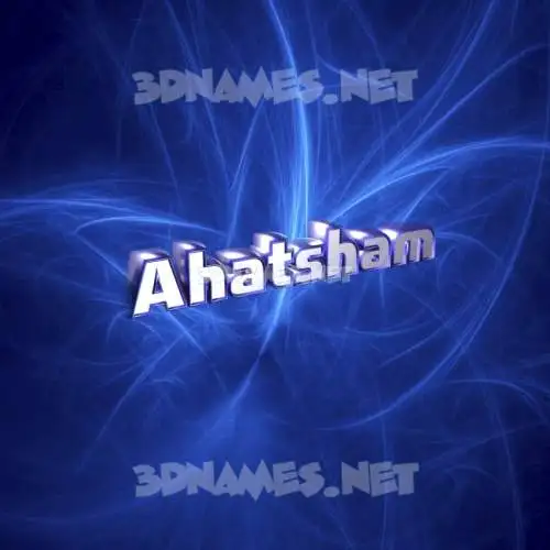 ahatsham in Plasma style - 3D name wallpaper ahatsham in Plasma style - 3D name wallpaper