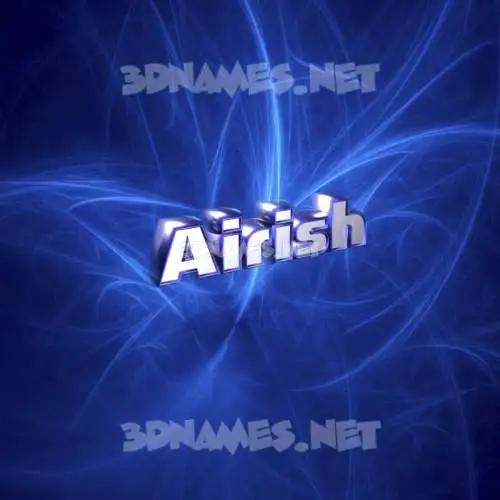 airish in Plasma style - 3D name wallpaper