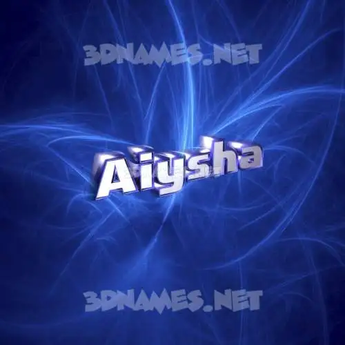 aiysha in Plasma style - 3D name wallpaper