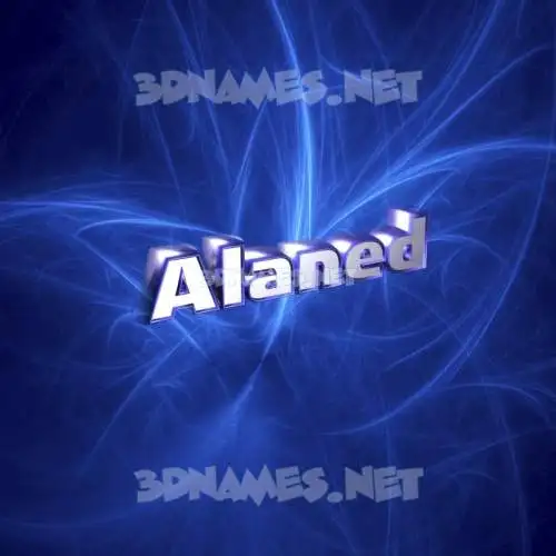 alaned in Plasma style - 3D name wallpaper