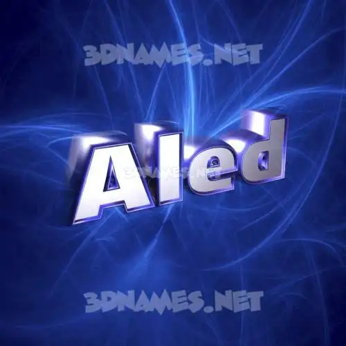 aled in Plasma style - 3D name wallpaper aled in Plasma style - 3D name wallpaper