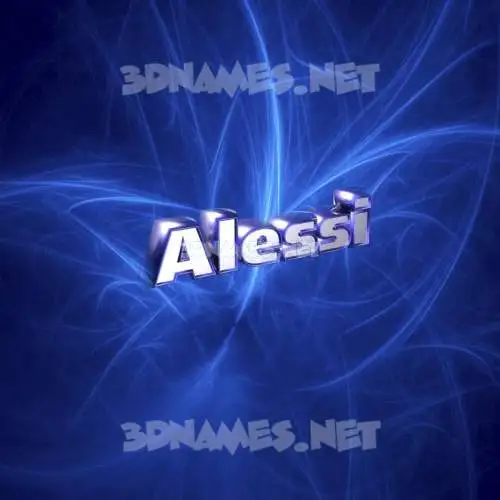 alessi in Plasma style - 3D name wallpaper